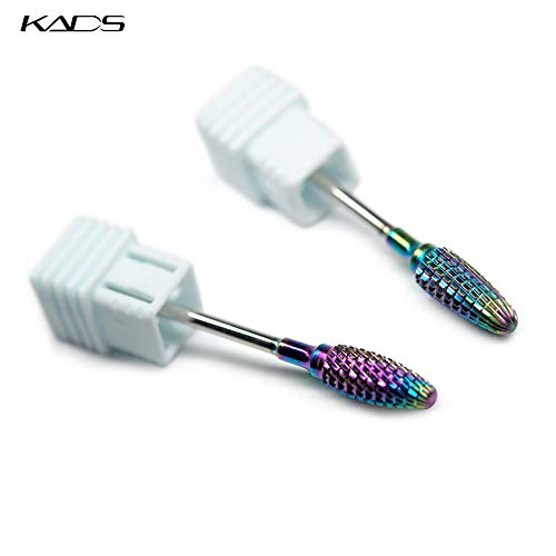 KADS Bullet Shape Symphony Aleación Broca de acero de tungsteno Fresa rotativa Cortador de manicura Herramientas y accesorios de uñas (Cross grain) KADS Bullet Shape Symphony Aleación Broca de acero de tungsteno Fresa rotativa Cortador de manicura Herramientas y accesorios de uñas (Cross grain)