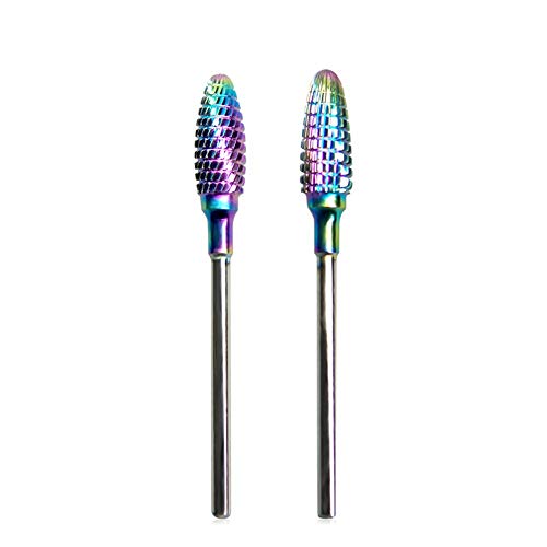 KADS Bullet Shape Symphony Aleación Broca de acero de tungsteno Fresa rotativa Cortador de manicura Herramientas y accesorios de uñas (Cross grain) KADS Bullet Shape Symphony Aleación Broca de acero de tungsteno Fresa rotativa Cortador de manicura Herramientas y accesorios de uñas (Cross grain)