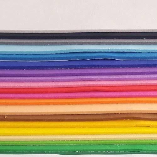 Kadusi Set 20 láminas Goma eva Adhesiva Surtido Colores de 20x30 cm Grosor de 2mm Kadusi Set 20 láminas Goma eva Adhesiva Surtido Colores de 20x30 cm Grosor de 2mm