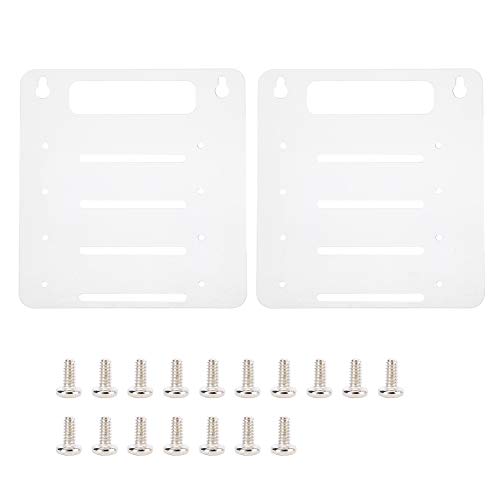 Kafuty Soporte de Rack de Unidad de Disco Duro Transparente de acrílico de 4 Capas, Soporte de Bandeja de Jaula para computadora de Escritorio HDD de 2.5/3.5 Pulgadas