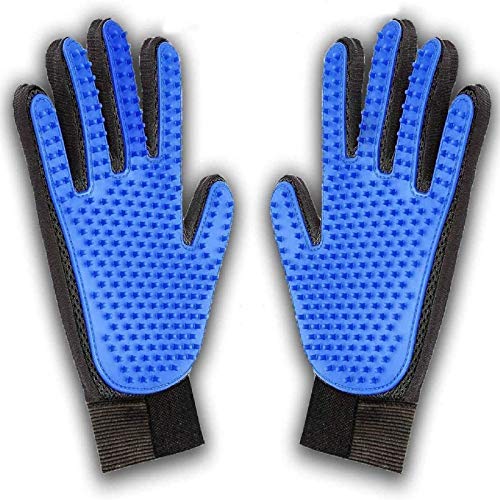 KAIHONG 2 Guantes Masaje para Mascotas Perros Gatos Manopla Masaje para Mascotas Retiro del Pelo Aparato de Masaje Baño de Cepillo y Peine (Azul) KAIHONG 2 Guantes Masaje para Mascotas Perros Gatos Manopla Masaje para Mascotas Retiro del Pelo Aparato de Masaje Baño de Cepillo y Peine (Azul)