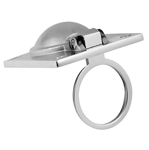 KAIISSA Tirador de Escotilla con Tirador de Anillo al Ras Para Barcos, Yate Marino, Acero Inoxidable, Tirador Empotrado Para Barco, Tirador de Suelo, Tirador Oculto, 48 x 38 mm (Con Tornillos) KAIISSA Tirador de Escotilla con Tirador de Anillo al Ras Para Barcos, Yate Marino, Acero Inoxidable, Tirador Empotrado Para Barco, Tirador de Suelo, Tirador Oculto, 48 x 38 mm (Con Tornillos)