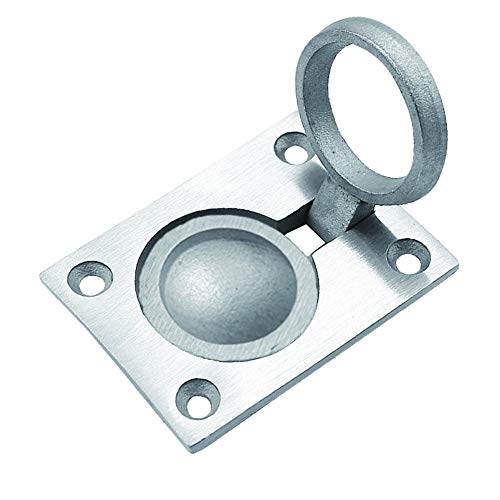 KAIISSA Tirador de Escotilla con Tirador de Anillo al Ras Para Barcos, Yate Marino, Acero Inoxidable, Tirador Empotrado Para Barco, Tirador de Suelo, Tirador Oculto, 48 x 38 mm (Con Tornillos) KAIISSA Tirador de Escotilla con Tirador de Anillo al Ras Para Barcos, Yate Marino, Acero Inoxidable, Tirador Empotrado Para Barco, Tirador de Suelo, Tirador Oculto, 48 x 38 mm (Con Tornillos)