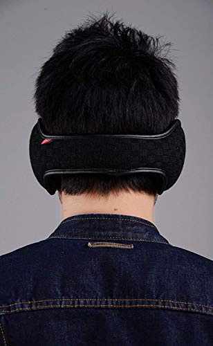 KAILH Invierno Orejeras para Hombre y Mujer, Plegable Tamaño Ajustable, Cálido Tejido De Punto Cubierta Orejeras De Peluche Suave Para El Exterior, Negro 1 KAILH Invierno Orejeras para Hombre y Mujer, Plegable Tamaño Ajustable, Cálido Tejido De Punto Cubierta Orejeras De Peluche Suave Para El Exterior, Negro 1