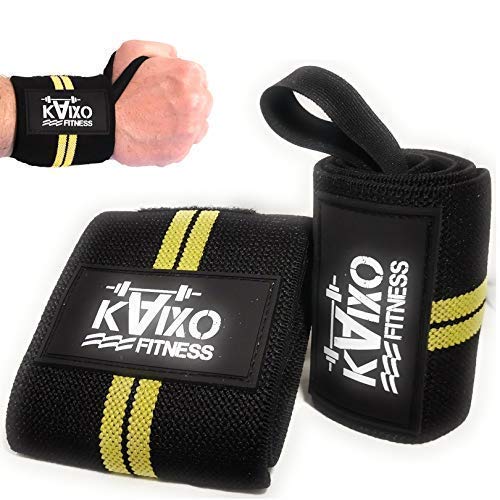 KAIXO FITNESS muñequeras Deportivas Gym Cross wods. Muñequeras para Entrenamientos Gym, Levantamiento de Pesas y Fitness. Hombre y Mujer (Amarillo) KAIXO FITNESS muñequeras Deportivas Gym Cross wods. Muñequeras para Entrenamientos Gym, Levantamiento de Pesas y Fitness. Hombre y Mujer (Amarillo)