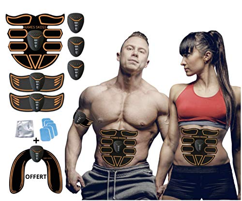 kames skoss prestige - Electroestimulador Abdominales Masculino Femenino, Keat Estimulador Muscular Brazo + Muslos + Piernas, Músculos de Masaje, Dispositivo Oficial ofrecido (Noir J) kames skoss prestige - Electroestimulador Abdominales Masculino Femenino, Keat Estimulador Muscular Brazo + Muslos + Piernas, Músculos de Masaje, Dispositivo Oficial ofrecido (Noir J)