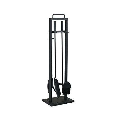 Kamino-Flam 125405 – Juego de utensilios para chimenea Hierro – Chimenea accesorios – accesorios para chimenea, Modern, Negro