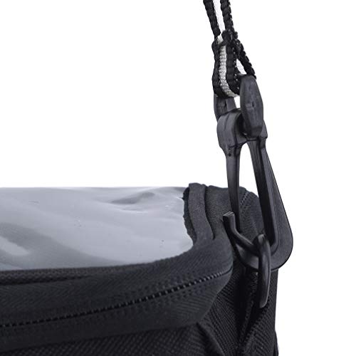 Kaned - Bolsa Multifuncional para Manillar de Bicicleta, Bolsa para teléfono móvil, Bolsa para Bicicleta de montaña, Tubo Frontal, Bolsillo al Aire Libre, Deportes, Bolsa de Hombro