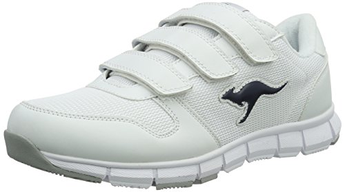 KangaROOS K-bluerun 701 B, Zapatillas Unisex Adulto, Blanco (White/Dk Navy 042), 39 EU