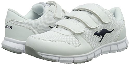 KangaROOS K-bluerun 701 B, Zapatillas Unisex Adulto, Blanco (White/Dk Navy 042), 39 EU