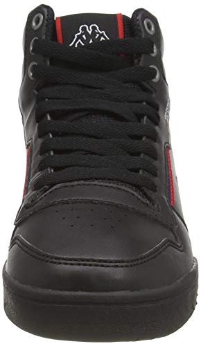 Kappa Mangan, Zapatillas Altas Unisex Adulto, Negro (Black/Red 1121), 37 EU Kappa Mangan, Zapatillas Altas Unisex Adulto, Negro (Black/Red 1121), 37 EU
