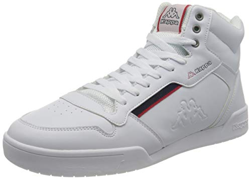 Kappa Mangan, Zapatillas Hombre, 1020 White Red, 49 EU