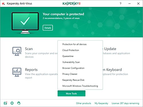 Kaspersky Antivirus 2018 Renovación - Seguridad Informática Y Privacidad, 3 Licencias Kaspersky Antivirus 2018 Renovación - Seguridad Informática Y Privacidad, 3 Licencias
