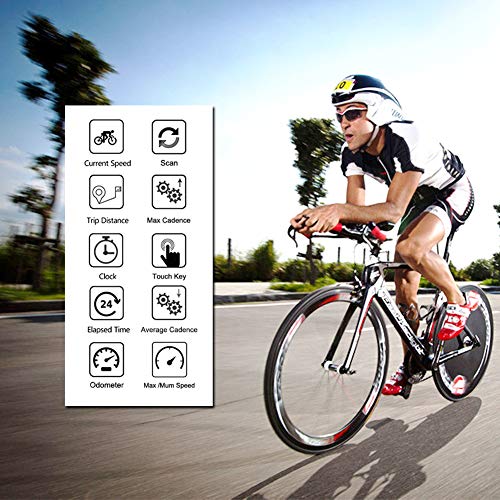 KASTEWILL Inalámbrico Cuentakilómetros de Bicicleta Impermeable Bici Velocímetro de Bicicleta con Español 23 Funciones con LCD Iluminar Computadora para Bicicleta Ciclocomputadores Odómetro Podómetro KASTEWILL Inalámbrico Cuentakilómetros de Bicicleta Impermeable Bici Velocímetro de Bicicleta con Español 23 Funciones con LCD Iluminar Computadora para Bicicleta Ciclocomputadores Odómetro Podómetro