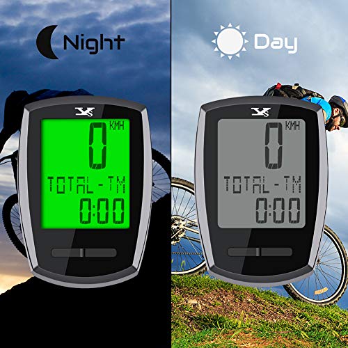 KASTEWILL Inalámbrico Cuentakilómetros de Bicicleta Impermeable Bici Velocímetro de Bicicleta con Español 23 Funciones con LCD Iluminar Computadora para Bicicleta Ciclocomputadores Odómetro Podómetro KASTEWILL Inalámbrico Cuentakilómetros de Bicicleta Impermeable Bici Velocímetro de Bicicleta con Español 23 Funciones con LCD Iluminar Computadora para Bicicleta Ciclocomputadores Odómetro Podómetro