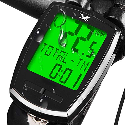 KASTEWILL Inalámbrico Cuentakilómetros de Bicicleta Impermeable Bici Velocímetro de Bicicleta con Español 23 Funciones con LCD Iluminar Computadora para Bicicleta Ciclocomputadores Odómetro Podómetro KASTEWILL Inalámbrico Cuentakilómetros de Bicicleta Impermeable Bici Velocímetro de Bicicleta con Español 23 Funciones con LCD Iluminar Computadora para Bicicleta Ciclocomputadores Odómetro Podómetro