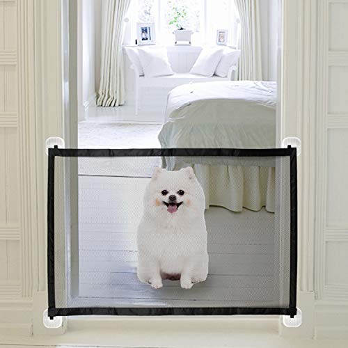 KATELUO Puerta Mágica para Perros, Magic Gate Dog, Puerta Mágica para Perros, para Mascotas, Adecuado para Perros, Gatos, Pasillos, Cocinas, Dormitorios, Escaleras. (110 x 72cm)