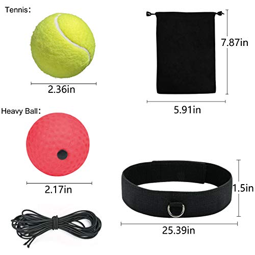 KATELUO Reflex de Boxeo, Pelota Entrenamiento de Reflejos Boxeo, Bola de Cabeza de Boxeo, Adecuado para Adultos y niños, el Mejor Equipo de Boxeo para coordinación Ojo-Mano y Fitness KATELUO Reflex de Boxeo, Pelota Entrenamiento de Reflejos Boxeo, Bola de Cabeza de Boxeo, Adecuado para Adultos y niños, el Mejor Equipo de Boxeo para coordinación Ojo-Mano y Fitness