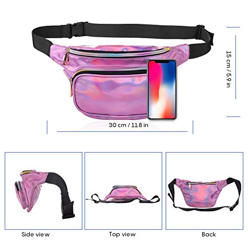 KATELUO Riñonera Running Impermeable,Riñonera Mujer Glitter Brillante Resistente al Agua para Correr Fitness Ciclismo Senderismo Viajes (Morado, 12 Pulgadas) KATELUO Riñonera Running Impermeable,Riñonera Mujer Glitter Brillante Resistente al Agua para Correr Fitness Ciclismo Senderismo Viajes (Morado, 12 Pulgadas)