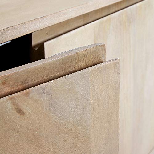 Kave Home - Mueble TV Palmia 160 x 56 cm de Madera de Mango y Patas de Metal en Negro Kave Home - Mueble TV Palmia 160 x 56 cm de Madera de Mango y Patas de Metal en Negro