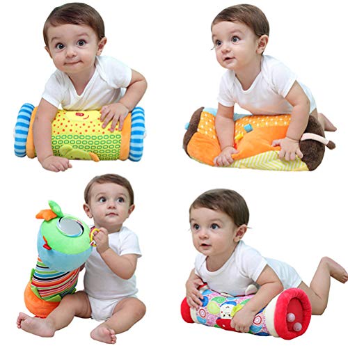 Kawosh Rollo de rastreador de bebé, Rollo de Tela Ayuda a los bebés con Sus Primeros intentos de Gatear y Caminar Cojín de Rodillos de Arrastre de Juguete de Fitness 34cm Kawosh Rollo de rastreador de bebé, Rollo de Tela Ayuda a los bebés con Sus Primeros intentos de Gatear y Caminar Cojín de Rodillos de Arrastre de Juguete de Fitness 34cm