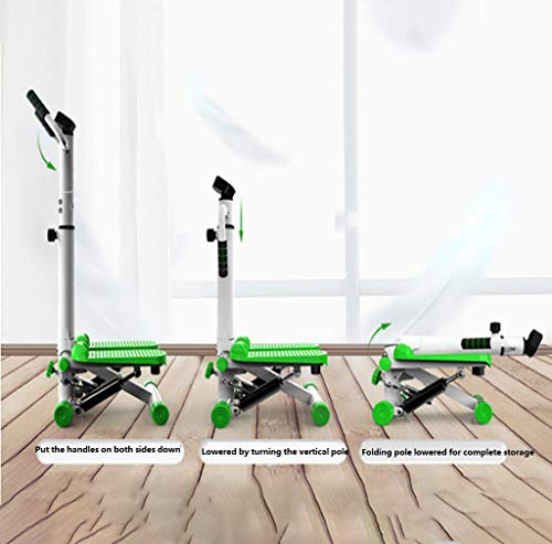 KDJJH Stepper Fitness, Ajustable Stepper con Manillar Mini Stepper Máquina de Step Swing Máquinas de Step para Fitness Multifuncional con Pantalla LCD MáQuina de Eje,Black_39x32x96cm/13x13x38inch KDJJH Stepper Fitness, Ajustable Stepper con Manillar Mini Stepper Máquina de Step Swing Máquinas de Step para Fitness Multifuncional con Pantalla LCD MáQuina de Eje,Black_39x32x96cm/13x13x38inch