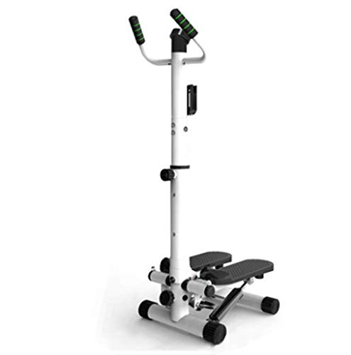 KDJJH Stepper Fitness, Ajustable Stepper con Manillar Mini Stepper Máquina de Step Swing Máquinas de Step para Fitness Multifuncional con Pantalla LCD MáQuina de Eje,Black_39x32x96cm/13x13x38inch