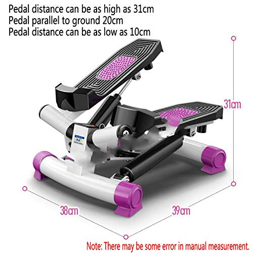 KDYSMWD Máquina de Ejercicio con Pedal Hogar Mute Stovepipe LCD Monitor Fitness Equipment Stepper