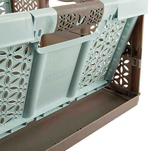 keeeper Lea Cajas de almacenaje, PP/TPE, Azul/Marrón, 48 x 34.5 x 23.5 cm keeeper Lea Cajas de almacenaje, PP/TPE, Azul/Marrón, 48 x 34.5 x 23.5 cm
