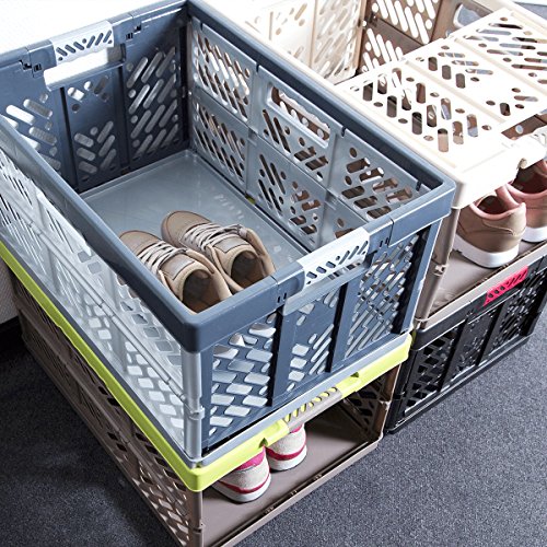 keeeper Robusta Caja Plegable con Mangos Suaves, 54 x 37 x 28 cm, 45 l, Ben, Crema/Marrón keeeper Robusta Caja Plegable con Mangos Suaves, 54 x 37 x 28 cm, 45 l, Ben, Crema/Marrón