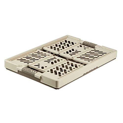 keeeper Robusta Caja Plegable con Mangos Suaves, 54 x 37 x 28 cm, 45 l, Ben, Crema/Marrón keeeper Robusta Caja Plegable con Mangos Suaves, 54 x 37 x 28 cm, 45 l, Ben, Crema/Marrón