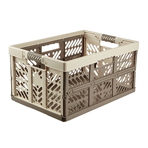 keeeper Robusta Caja Plegable con Mangos Suaves, 54 x 37 x 28 cm, 45 l, Ben, Crema/Marrón keeeper Robusta Caja Plegable con Mangos Suaves, 54 x 37 x 28 cm, 45 l, Ben, Crema/Marrón
