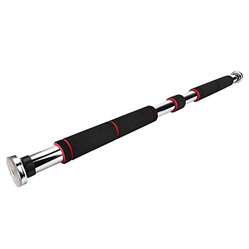 Keenso Barra de Dominadas, Barra para Hacer Dominadas y Chin ups Colocarla en la Puerta, Barra Pull-up de Acero al Carbono para Ejercicios(80-130CM) Keenso Barra de Dominadas, Barra para Hacer Dominadas y Chin ups Colocarla en la Puerta, Barra Pull-up de Acero al Carbono para Ejercicios(80-130CM)