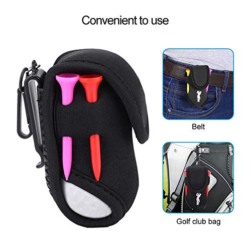 Keenso CAITON Portátil Bolsa de Pelota de Golf Portaherramientas Bolsa de Pelota de Golf Golfista Mini Bolsa de Cintura con Tees Bolas(Hollow Indoor Exercise Ball)