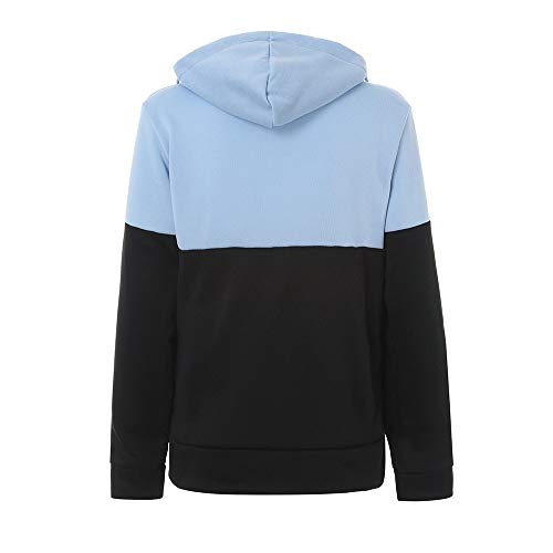 KEERADS Women Hoodie Abrigo de Bolsillo a Juego con Cremallera con Capucha y Color Suelto Sudaderas con Capucha para Mujer