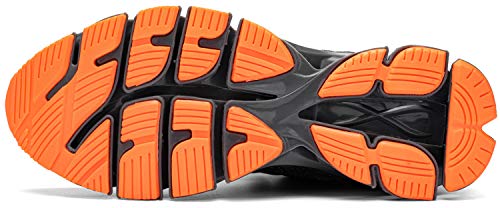 Kefuwu Zapatos de Running para Hombre Transpirables Aire Libre y Deportes Correr Asfalto Casual para Deportivas de Malla（Gris 43）