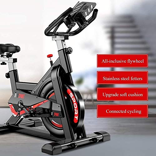 KEKEYANG Cycling Bicicleta estacionaria de transmisión del cinturón Cubierta Ciclo de la Bici del Volante y Sensor/Monitor LCD/for iPad Monte la Bicicleta estática W/Manillar Ajustable for el ho KEKEYANG Cycling Bicicleta estacionaria de transmisión del cinturón Cubierta Ciclo de la Bici del Volante y Sensor/Monitor LCD/for iPad Monte la Bicicleta estática W/Manillar Ajustable for el ho