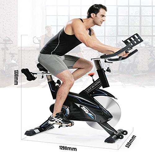 KEKEYANG Cycling Bicicleta estacionaria de transmisión del cinturón Interior Bici de 44 Libras del Volante y Sensor/Monitor LCD/for iPad Monte la Bicicleta estática W/Manillar Ajustable for el h KEKEYANG Cycling Bicicleta estacionaria de transmisión del cinturón Interior Bici de 44 Libras del Volante y Sensor/Monitor LCD/for iPad Monte la Bicicleta estática W/Manillar Ajustable for el h