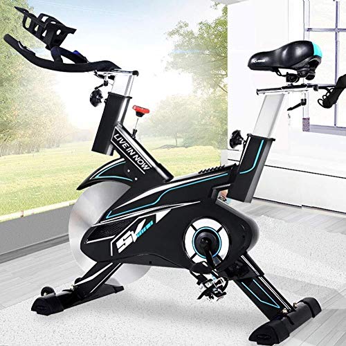 KEKEYANG Cycling Bicicleta estacionaria de transmisión del cinturón Interior Bici de 44 Libras del Volante y Sensor/Monitor LCD/for iPad Monte la Bicicleta estática W/Manillar Ajustable for el h KEKEYANG Cycling Bicicleta estacionaria de transmisión del cinturón Interior Bici de 44 Libras del Volante y Sensor/Monitor LCD/for iPad Monte la Bicicleta estática W/Manillar Ajustable for el h