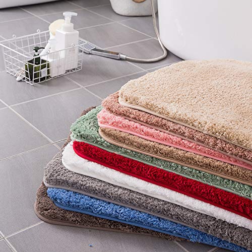 KELOFO Alfombra Baño, Antideslizante de Microfibra Alfombrilla Baño Lavable a Máquina Alfombrilla de Baño, 40 x 60 cm Gris