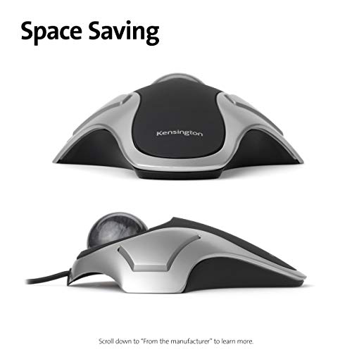 Kensinton 64327EU Ratón Orbit, Ratón Ergonómico con Cable y Trackball, Para Mac y Windows, Diseño Ambidiestro, Seguimiento Óptico y Trackball de 40 mm, Plateado Kensinton 64327EU Ratón Orbit, Ratón Ergonómico con Cable y Trackball, Para Mac y Windows, Diseño Ambidiestro, Seguimiento Óptico y Trackball de 40 mm, Plateado