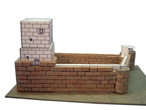 Keranova- Kit de cerámica Castillo Medieval, Color marrón (30219) Keranova- Kit de cerámica Castillo Medieval, Color marrón (30219)