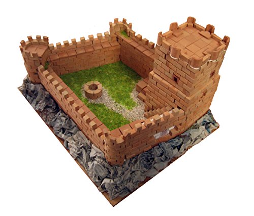 Keranova- Kit de cerámica Castillo Medieval, Color marrón (30219) Keranova- Kit de cerámica Castillo Medieval, Color marrón (30219)