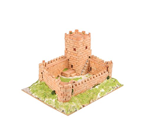 Keranova- Kit de cerámica Castillo Medieval, Color marrón (30219) Keranova- Kit de cerámica Castillo Medieval, Color marrón (30219)
