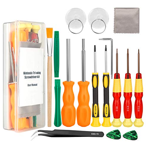 Keten Triwing Destornilladores, Kit de Herramientas Completo Para Nintendo Switch, Nintendo Switch Lite y Otros Productos Nintendo, Set Desarmador de Seguridad Gamebit Keten Triwing Destornilladores, Kit de Herramientas Completo Para Nintendo Switch, Nintendo Switch Lite y Otros Productos Nintendo, Set Desarmador de Seguridad Gamebit
