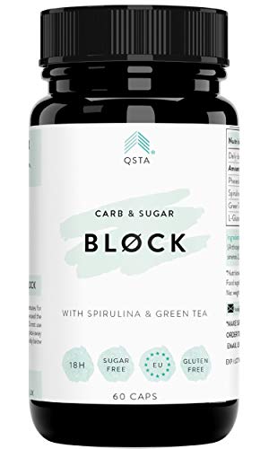 Keto Actives Carb & Sugar BLOCK 4000mg (60 CAPS) - Bloqueador de Hidratos & Azucar + Proteccion Aumento de Peso - Compañero perfecto para toda dieta y Protege de carbohidratos y azucar +MEDICOS