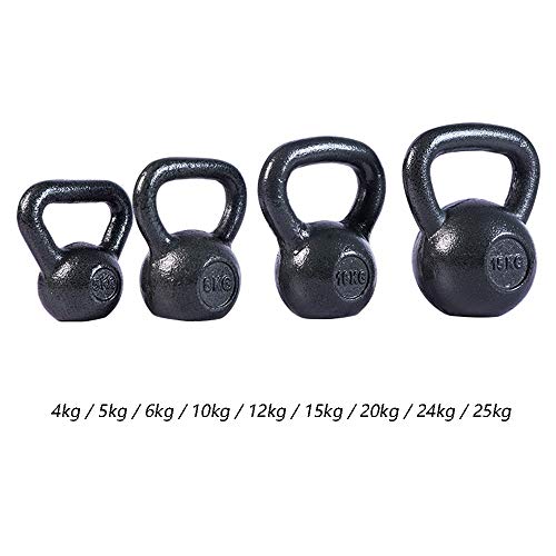 Kettlebells HUAHUA Gimnasio De Pesas Rusas, Moldeada De Hierro Sólido, La Fuerza Muscular Multifuncional Equipo De La Aptitud, 4 Kg, 5 Kg, 6 Kg, 10 Kg, 12 Kg, 15 Kg, 20 Kg, 24 Kg, 25 Kg (Size : 4kg)