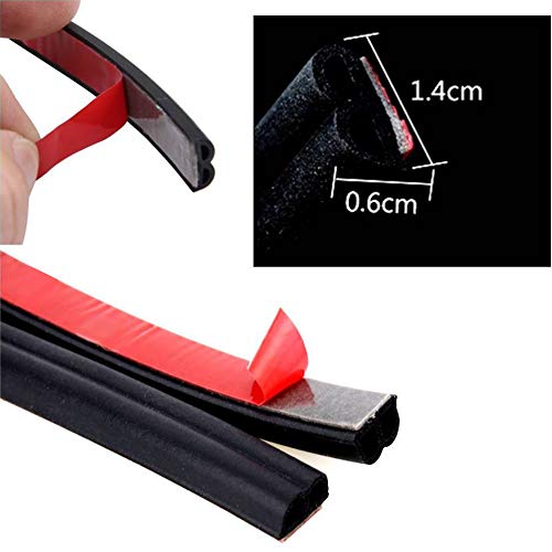 Keyzone - Junta universal para puerta de coche, 10 m, perfil de goma, protección de cantos, insonorizante, forma de B, color negro Keyzone - Junta universal para puerta de coche, 10 m, perfil de goma, protección de cantos, insonorizante, forma de B, color negro
