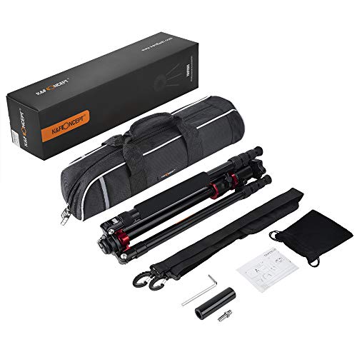 K&F Concept Trípode Profesional TM2534T Trípode Extensible Monopod 4 Secciones con 360° y 180° Columna Central Cabeza de Bola Placa Rápida Liberazación para Cámara DSLR Canon Nikon Sony GoPro K&F Concept Trípode Profesional TM2534T Trípode Extensible Monopod 4 Secciones con 360° y 180° Columna Central Cabeza de Bola Placa Rápida Liberazación para Cámara DSLR Canon Nikon Sony GoPro