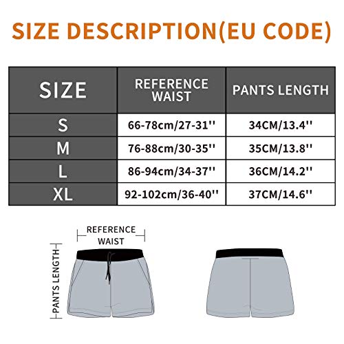 Kfnire Bañadores de natación, Pantalones Cortos de los Hombres de Secado rápido Playa Surf Corriendo Pantalones Cortos de natación Boxeadores Ligero Shorts (EU M=Tag L, Verde)